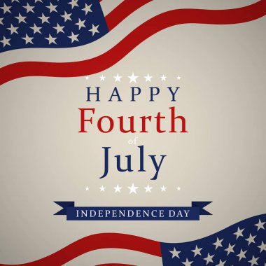 Mutlu bağımsızlık günü-dördüncü Temmuz geçmişi. Dört Temmuz tasarımı. ABD Bağımsızlık günü afiş. Vektör.