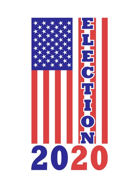 American Presidential Election 2020 banner template. Design element for US Presidential Election on November 3, 2020. Isolated on white background. Vector. — Stock Vector