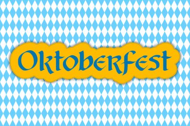 Oktoberfest yazısı. Tebrik kartları ve poster için Oktoberfest tasarımı. Bira Festivali Afiş. Vektör.