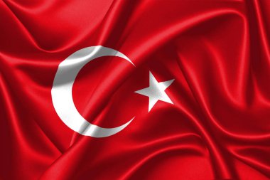 Türkiye'nin bayrak sallayarak 3D