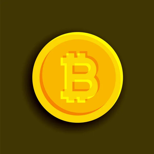 Bitcoin logo resimde arka plan üzerinde