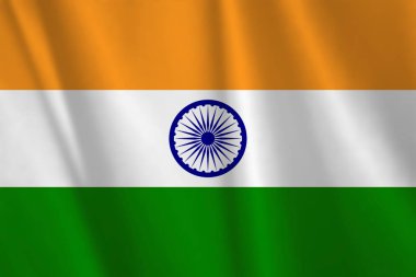 Hindistan bayrağı illüstrasyon vektör