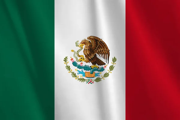 Bandera México Ilustración Mexicana —  Fotos de Stock