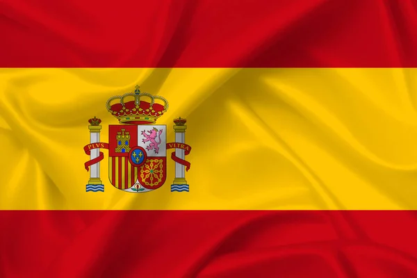 Spanyolország Lobogója Illusztráció Spanyol Zászló — Stock Fotó