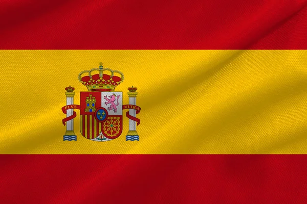 Иллюстрация Флага Испании Флаг Испании — стоковое фото