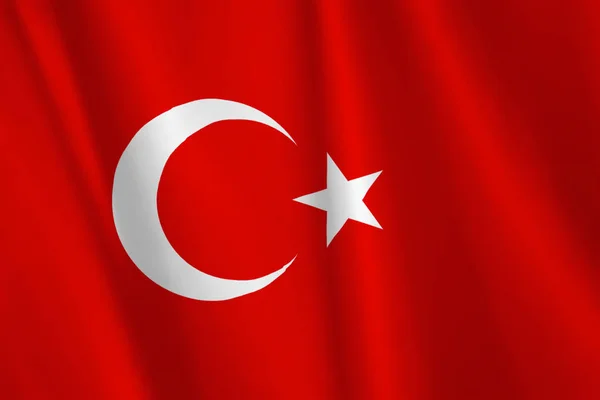 Türkiye Nin Bayrak Illüstrasyon Türk Bayrağı — Stok fotoğraf
