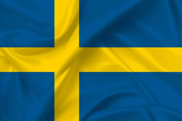 Svezia Bandiera Illustrazione Bandiera Svedese — Foto Stock