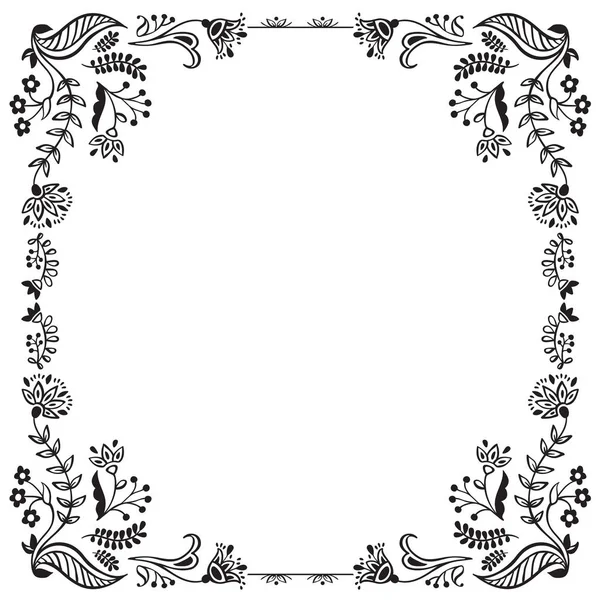 Cadre floral calligraphique et décoration de page. Illustration vectorielle — Image vectorielle