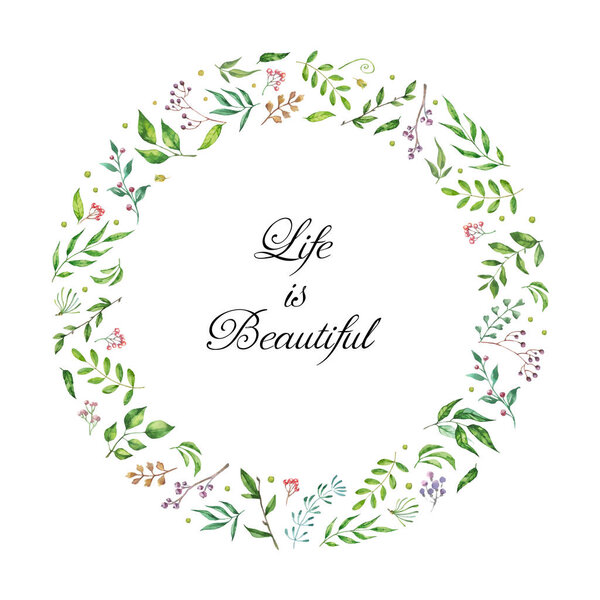 Vector frame of floral branch, wreaths Flower pink rose, leaves. Wedding concept. Floral poster, invite.