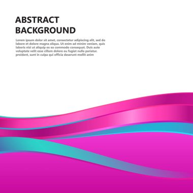 Vektör soyut pembe dalga arkaplanı.