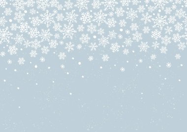 Kış tatili ya da Noel yatay, kar taneli, pürüzsüz patenti.