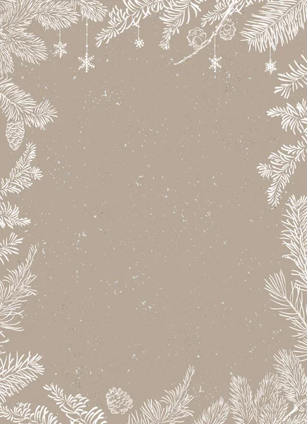 Noel Poster - illüstrasyon. Vektör çizim Noel arka plan