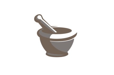 Soyut bitkisel eczane harç Logo tasarlamak