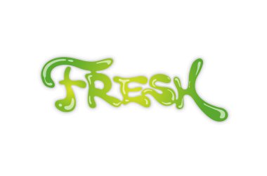 Yaratıcı mektup suyu yeşil simge tasarım