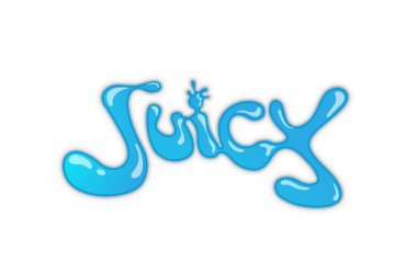 Yaratıcı mektup suyu sembolü Tasarım Logo 