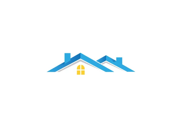 Ilustración Del Diseño Vectorial Del Logotipo Del Edificio Abstracto Creativo — Vector de stock