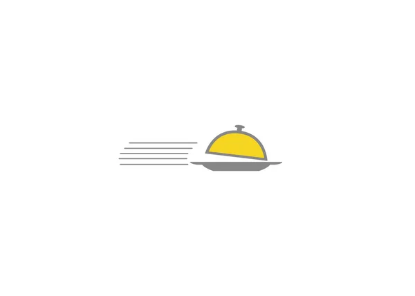 Креативна Швидкість Швидкий Посуд Логотип Векторний Дизайн Ілюстрація — стоковий вектор