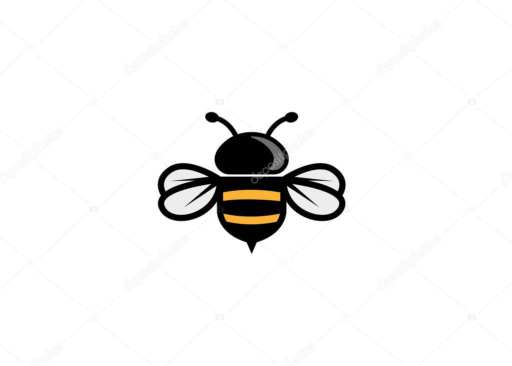 Creative Bee logo Vector Design Illustration