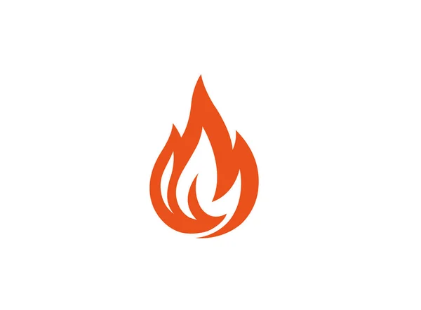 Creative Fire Flame Logotypen — Stock vektor