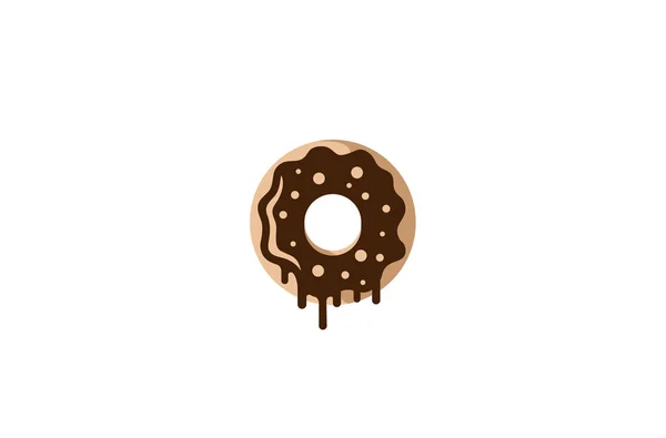 Logotipo Donut Sabroso Creativo — Archivo Imágenes Vectoriales