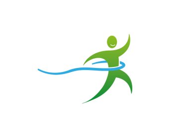 kazanan yaratıcı mutlu kişi vektör tasarım Illüstrasyon