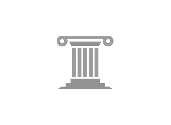 Creative Law Building Justitie Logo Vector Ontwerp Illustratie — Stockvector