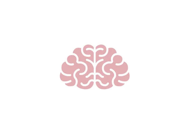 Illustration Créative Abstraite Conception Vecteur Logo Cerveau — Image vectorielle