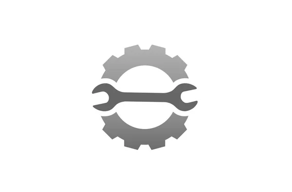 Креативний Гайковий Ключ Дизайн Логотипу Ілюстрація — стоковий вектор