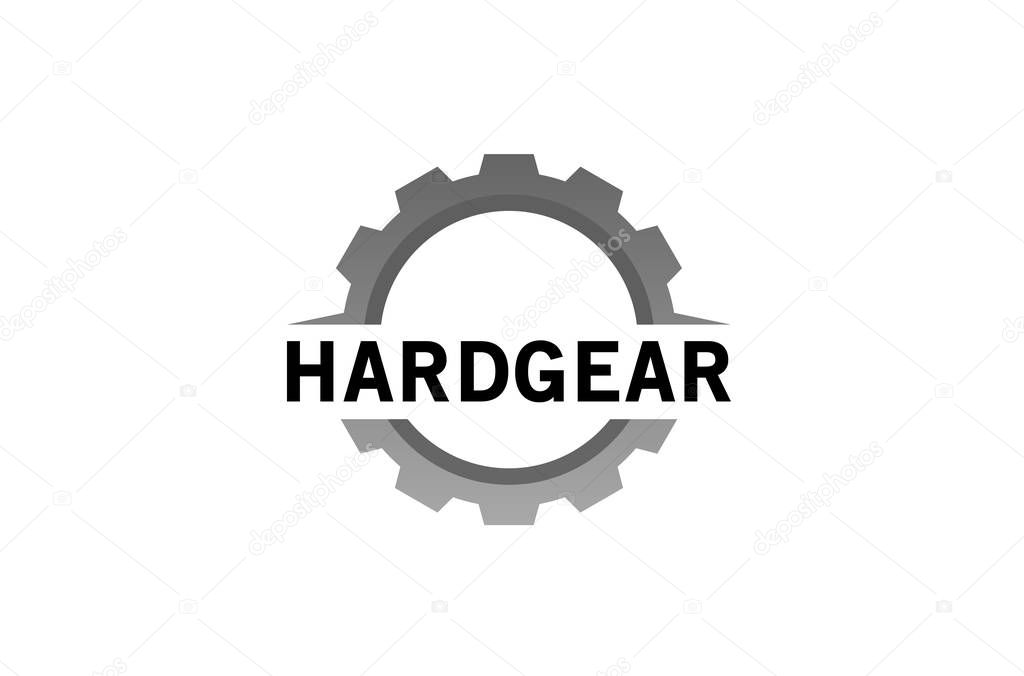 Gear logo design template vector illustration