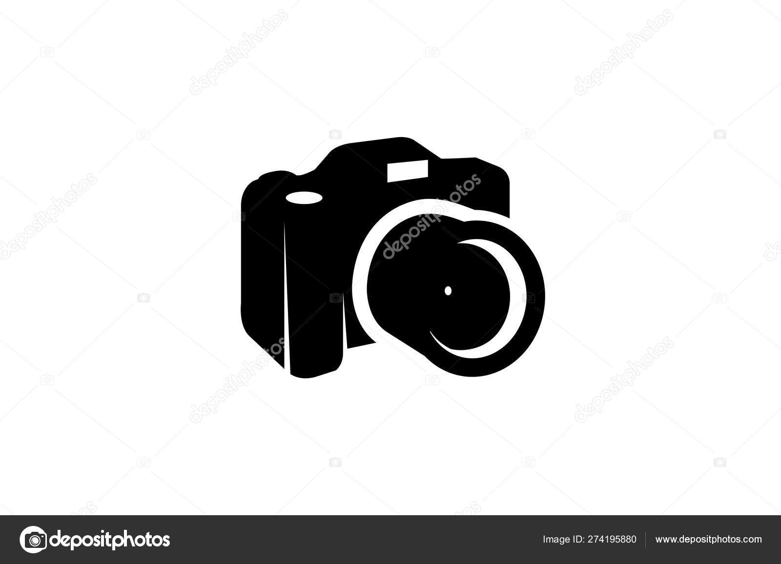 Creative Black Camera Logo Design Symbol Vector Illustration Stock