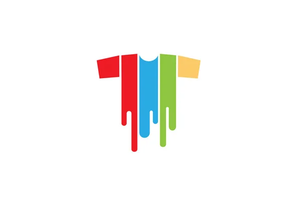 Shirt Criativa Silkscreen Logotipo Símbolo Vetor Ilustração — Vetor de Stock