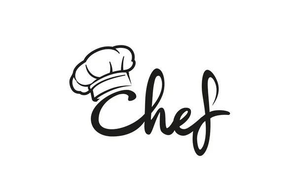 Yaratıcı Chef Hat Sembol Metin Font Mektup logo Vektör Tasarım İllüstrasyon