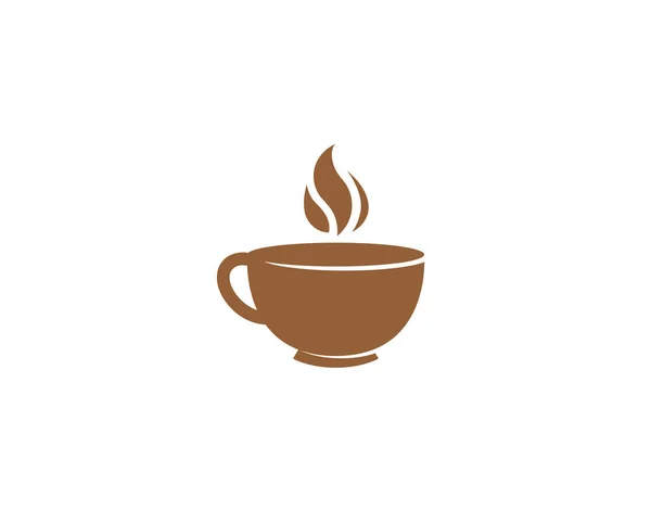 Creatieve Abstracte Mok Koffie Logo Ontwerp Vector Symbool Illustratie — Stockvector