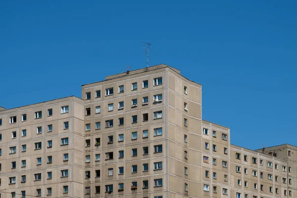 Edificio Prefabricado Plattenbau Fachada Berlín —  Fotos de Stock