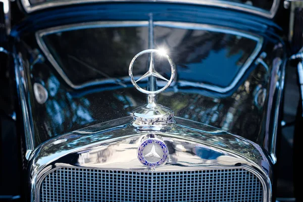 Berlin Niemcy Czerwiec 2018 Projekt Logo Gwiazdy Mercedes Benz Oldtimer — Zdjęcie stockowe