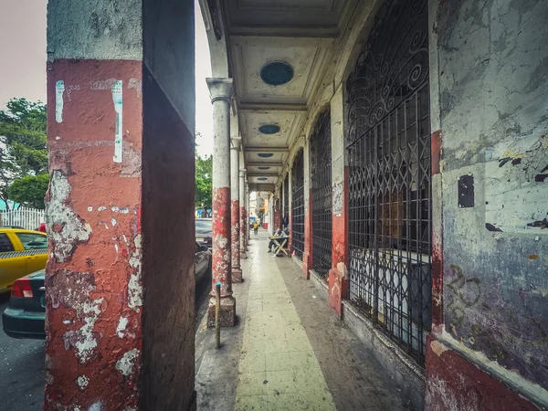 Edifício Antigo Casco Viejo Cenário Rua Cidade Panamá — Fotografia de Stock