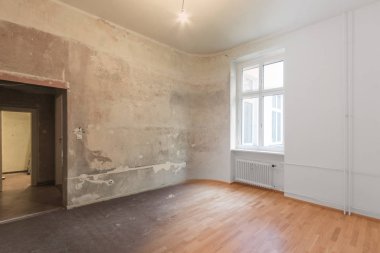 Boş oda yenileme konsepti - öncesi ve sonrası