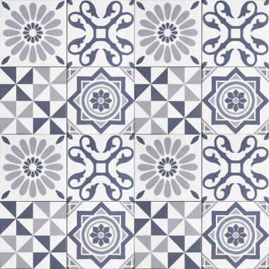  desenli fayanslar - geometrik yama tasarımı