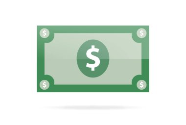   Doları bill vektör grafik, para illüstrasyon  