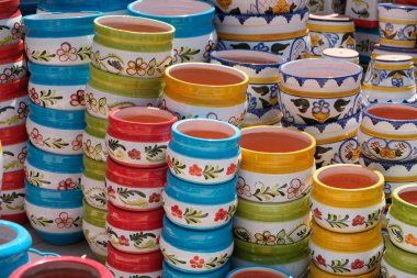 bitki saksıları - satılık renkli seramik saksılar -