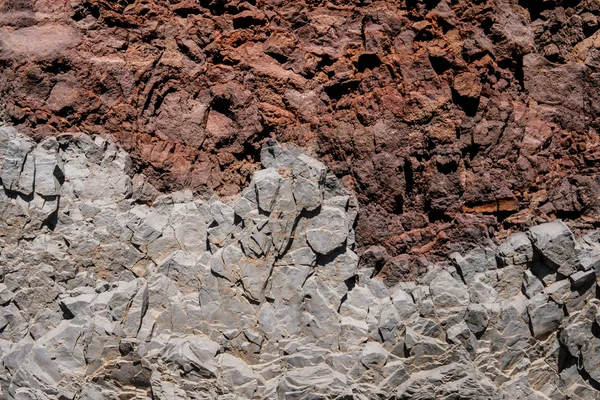 Kaya Katmanları Katmanlı Kırmızı Gri Kaya Zemin — Stok fotoğraf