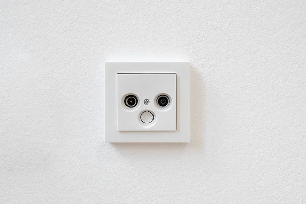 Internet Outlet Cable Box Socket — Stock Photo, Image