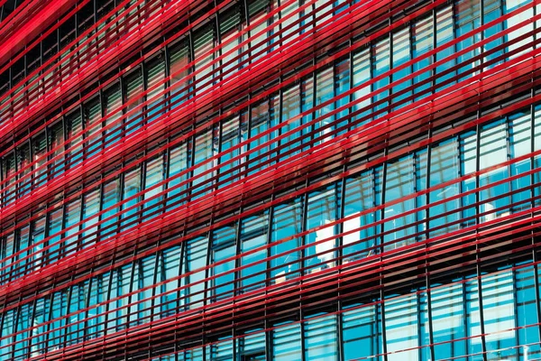 Fachada Vidro Edifício Corporativo Moderno Exterior Edifício Escritórios — Fotografia de Stock