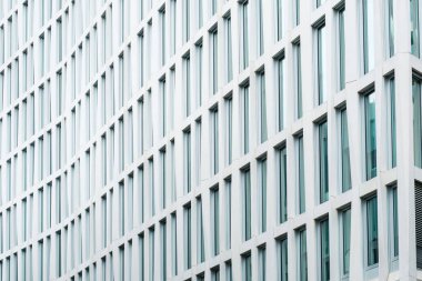   Ofis binası cephesi, modern mimari, gayrimenkul geçmişi.