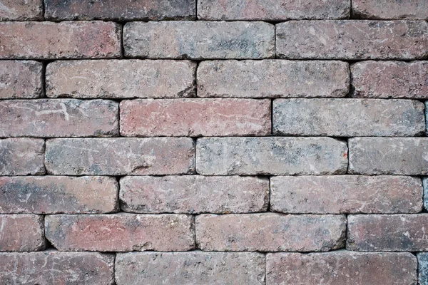 Old brick wall closeup - tiled stone background — Stock Photo, Image