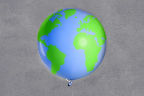 Balon świata, uratować balon ziemi  - — Zdjęcie stockowe