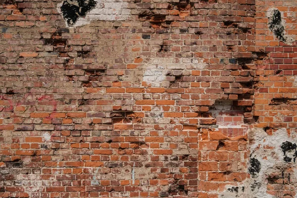 벽돌 벽 - 오래 된 벽돌 석벽 - — 스톡 사진