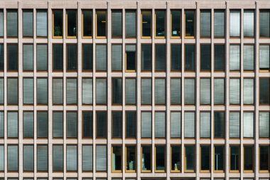 modern ofis binası ön cephe emlak arka planı  