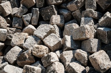 çakıl taşı yığını - kaldırım taşı yakın plan