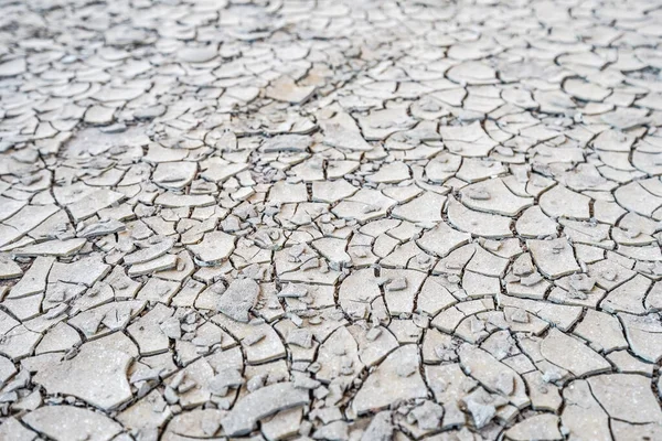 Kuru Zemin Yüzeyi Toprak Zemin Kum Çatlamış Desen — Stok fotoğraf